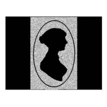 The New silhouette Of Jane Austen Postcard