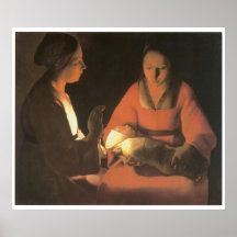 The Newborn Child, c.1645 Georges De La Tour Print