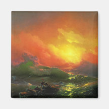 The Ninth Wave, Ivan Aivazovsky Fridge Magnet
