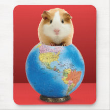 the noble cavy astride the earth mousepad
