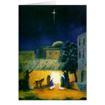 The North Star Nativity Christmas Greeting Card