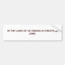 the obama job bumper sticker