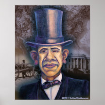 The Obama - Lincoln Parallel Poster