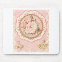 the old flower mouse pads