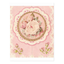 the old flower post cards