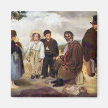 The old musician by Edouard Manet Magnets