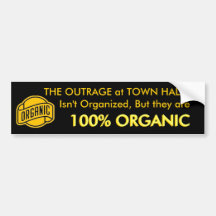 THE OUTRAGE at TOWN HALLS Bumper Stickers
