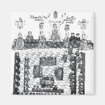 The Parliament of Edward I Refrigerator Magnets