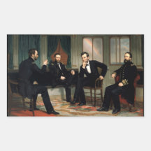 The Peacemakers with Abraham Lincoln Rectangle Stickers