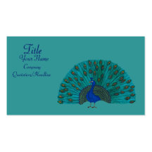 The Peacock Business Card