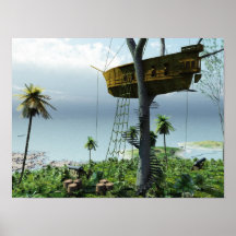 The Pirate treehouse Poster