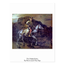 The Polish Rider By Rembrandt Van Rijn Postcards