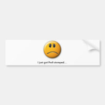 The Prof-stomp stamp Bumper Stickers