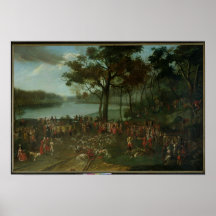 The Quarry at the Etangs de Commelles in 1771 Print