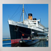 The Queen Mary and Sub Posters
