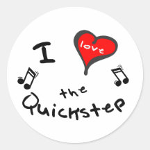 the Quickstep Gifts - I Heart the Quickstep Sticker
