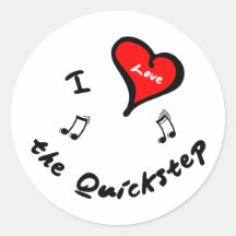 the Quickstep Items - I Heart the Quickstep Sticker