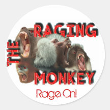 The Raging Monkey Rages On! Stickers