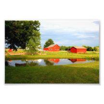The Red Barn (Print) Art Photo