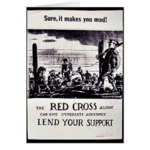 The Red Cross Alone Can Give Immediate Assistance Greeting Cards