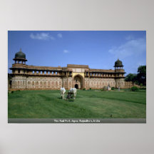 The Red Fort, Agra, Rajasthan, India Print