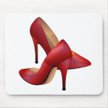 The red Shoes Mouse Pads