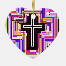The Religious Christian Cross Christmas Ornaments