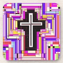 The Religious Christian Cross Drink Coaster