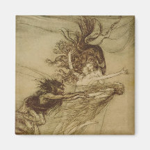 The Rhinemaidens teasing Alberich Refrigerator Magnets