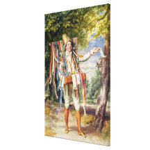 The Ribbon Seller, 1874 Stretched Canvas Print