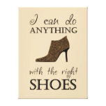 The Right Shoes Stretched Canvas Prints