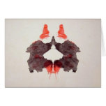 The Rorschach Test Ink Blots Plate 2 Two Humans Greeting Card