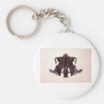 The Rorschach Test Ink Blots Plate 4 Animal Skin Keychains