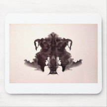 The Rorschach Test Ink Blots Plate 4 Animal Skin Mousepad