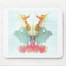 The Rorschach Test Ink Blots Plate 9 Human Mouse Pad