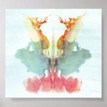 The Rorschach Test Ink Blots Plate 9 Print