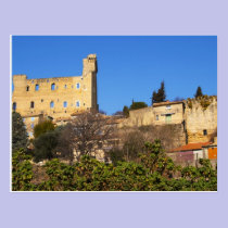 The ruins of the Pope's summer castle in postcards