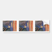 The Scream (pastel 1895) High Quality Bumper Sticker