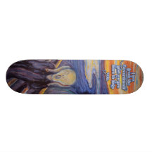 The Scream, Your Government is here to help! Skateboard Deck
