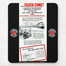 The Seaboard RailRoad Silver Comet Train Mousepads