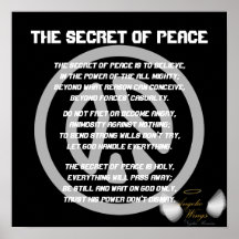 The Secret Of Peace -Customise Print