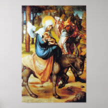 The seven Mary's pain - Flight into Egypt by Durer Print