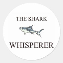 The Shark Whisperer Round Sticker