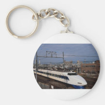 The Shinkansen or Bullet Train, Kyoto, Japan Keychain