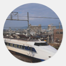 The Shinkansen or Bullet Train, Kyoto, Japan Stickers