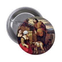 The Sick Goat By Dujardin Karel (Best Quality) Button