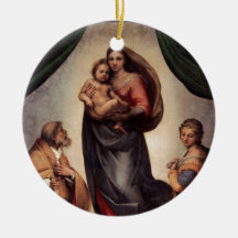 The Sistine Madonna Christmas Ornament