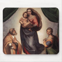 The Sistine Madonna Mouse Pads
