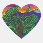 "The Spirit Lives" Heart Stickers