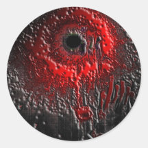 The Splatter Effect Round Stickers